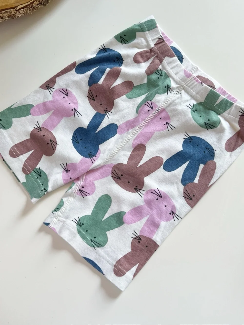 Hanna Andersson Organic Bunny Rabbit Short Sleeve Short Pajama Set | Size 10